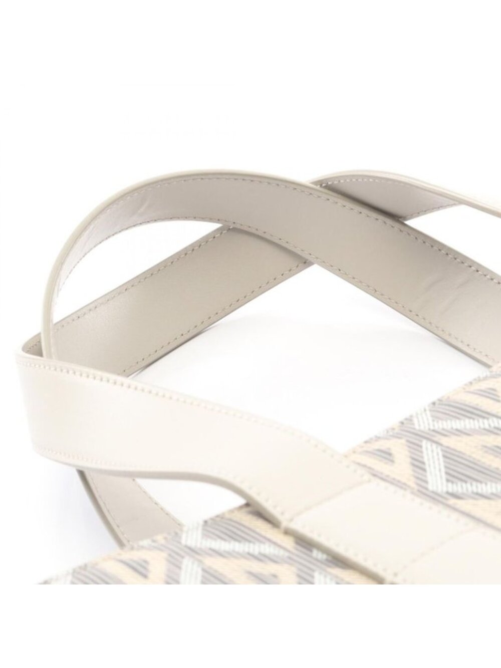Dior Tote CD Diamond Color Gray Canvas Leather - Picture 7 of 8
